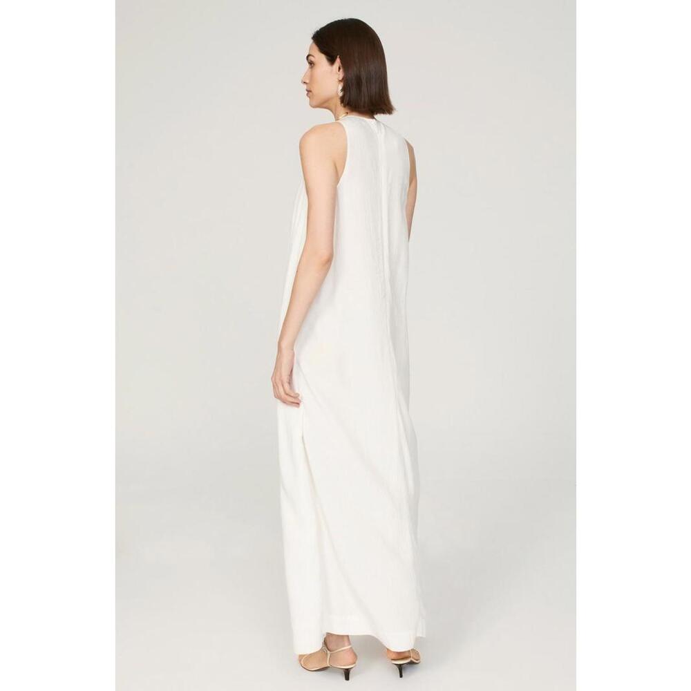 Rosetta Getty x RTR White Cape Mini Dress Size 4 with Minor Fabric Pull - Picture 2 of 8